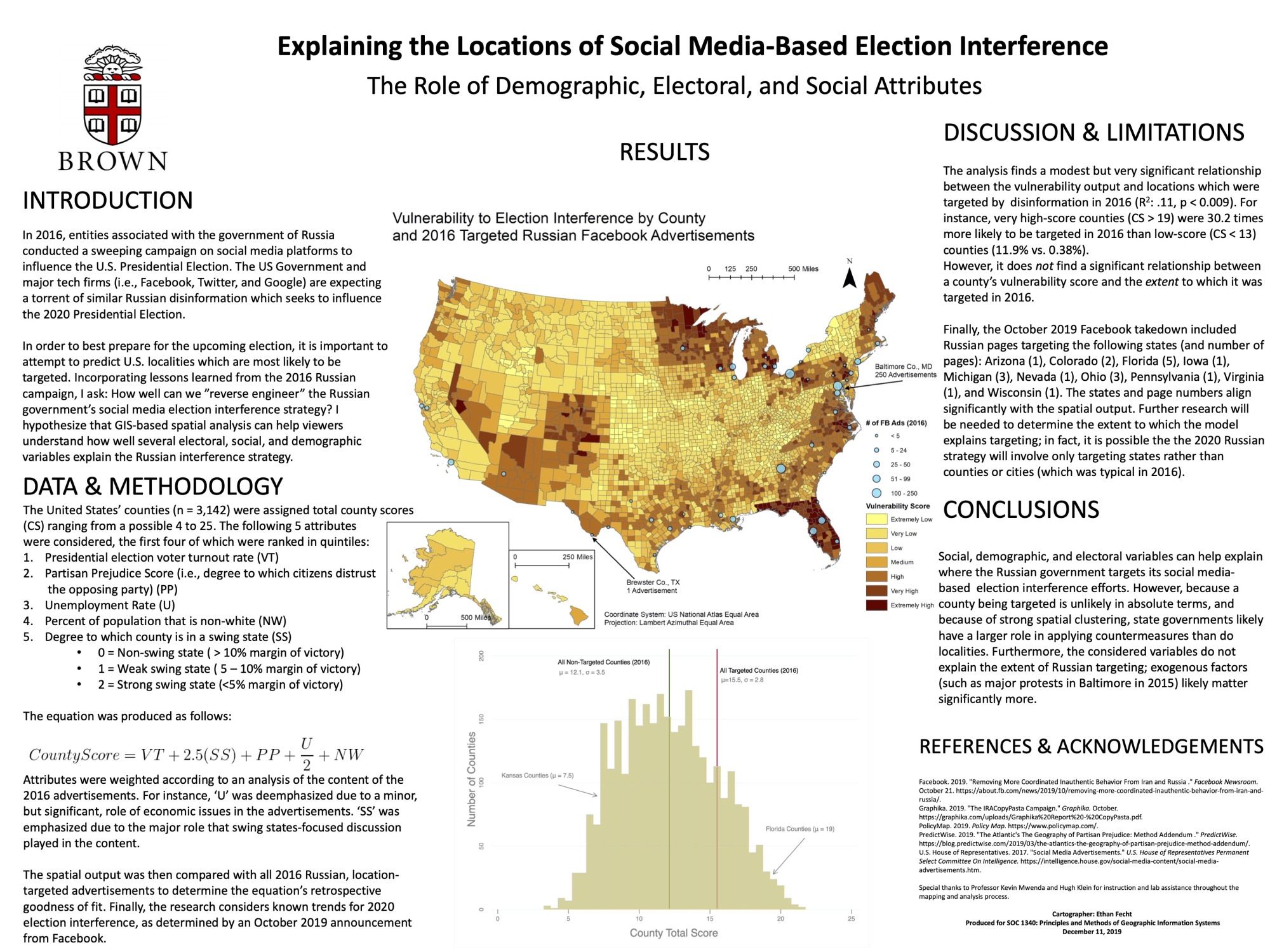 student project poster on social media and elections